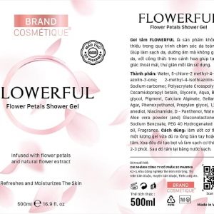 Gia công gel tắm cánh hoa